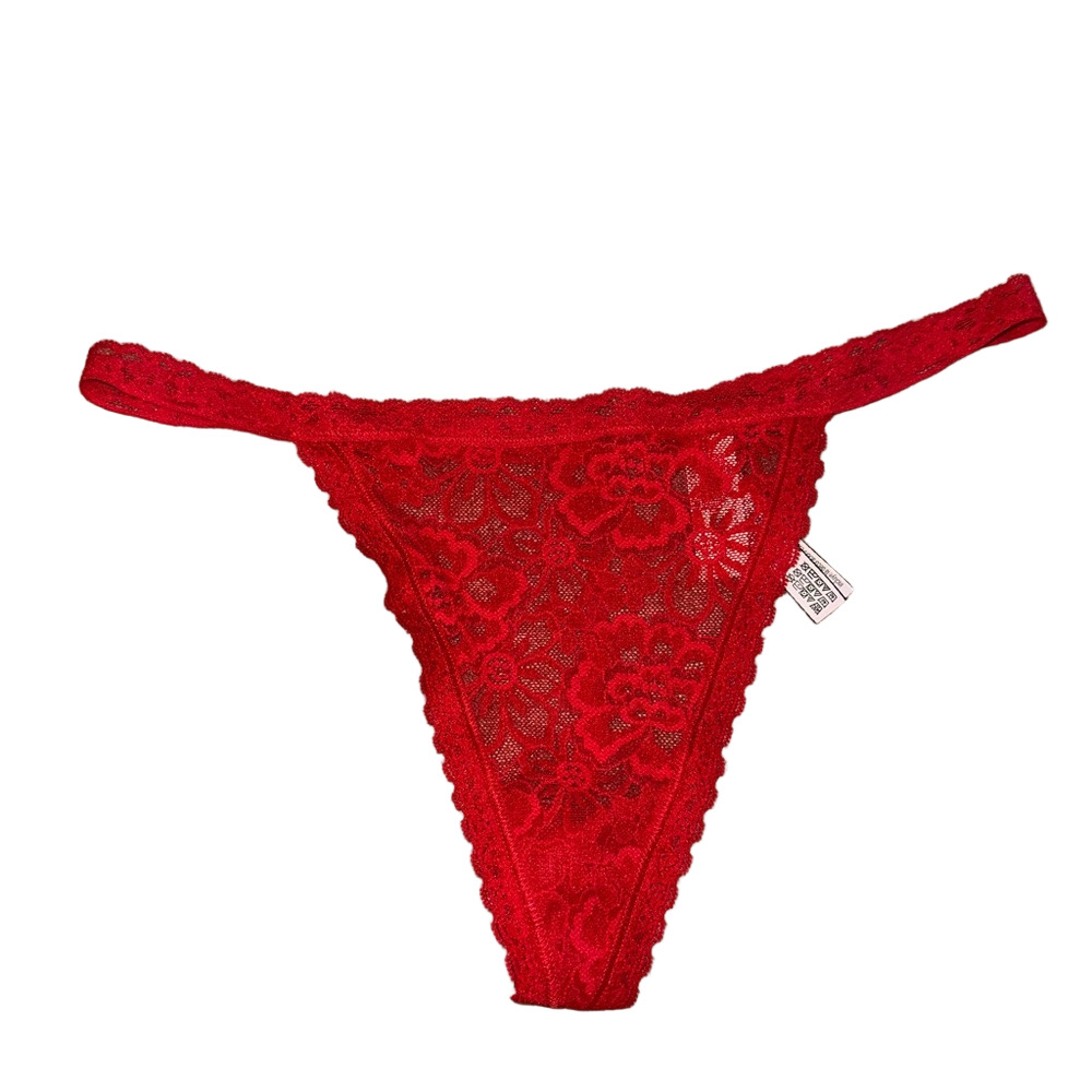 Victoria’s Secret Red Lace V-String Panty